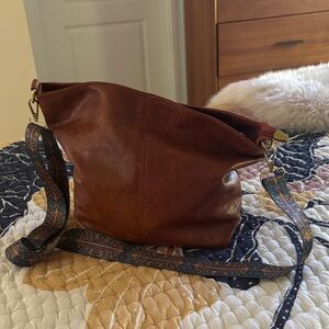 Brown Leather Crossbody Bag